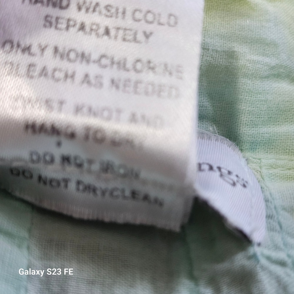 Soft Surroundings Light Aqua Green Crinkle Tunic Dress - Picture 7 of 9